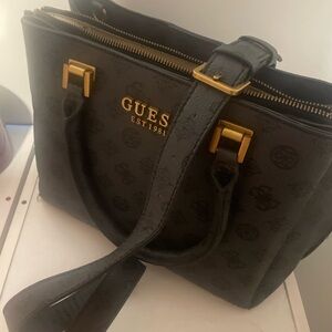 Guess black leather bag